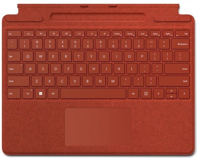 Klaviatūra Microsoft 8XB-00027 for Surface Pro 8 / Pro X EN, sarkana, bezvadu