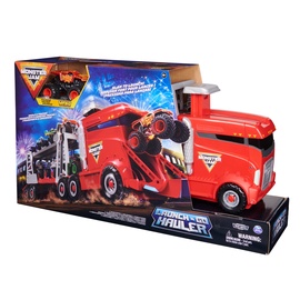 Transporto žaislų komplektas Monster Jam Launch N Go Hauler 6068319, raudona