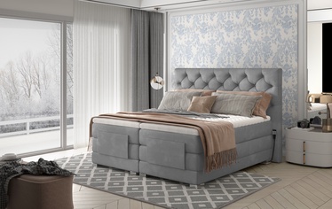 Кровать Clover Paros 05, 160 x 200 cm, серый, с матрасом
