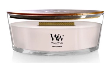 Свеча, ароматическая WoodWick Ellipse Sheer Tuberose, 60 - 100 час, 453.6 г, 92 мм x 121 мм