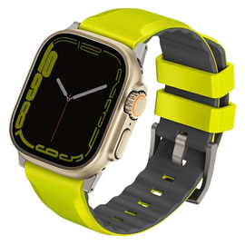 Ремешок Uniq Linus Band Apple Watch 1/2/3/4/5/6/7/8/SE/SE2/Ultra 42/44/45/49mm, зеленый