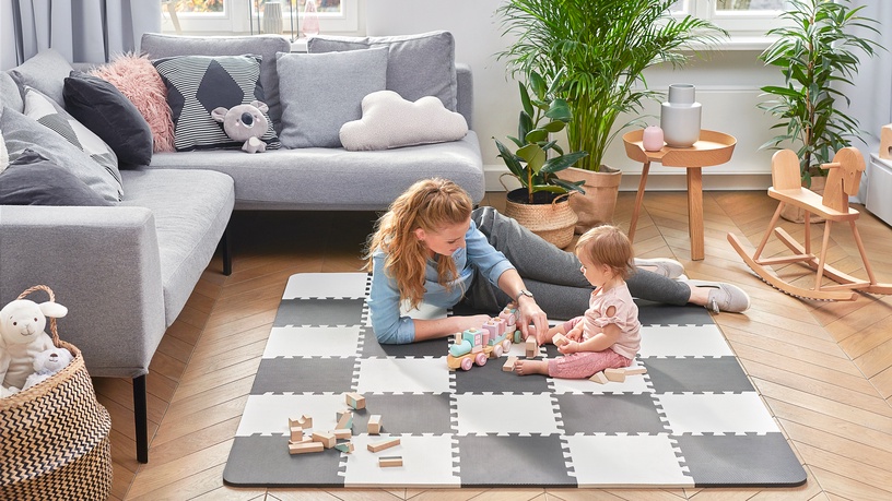 Коврик для малышей - пазл KinderKraft Luno, 180 см x 150 см