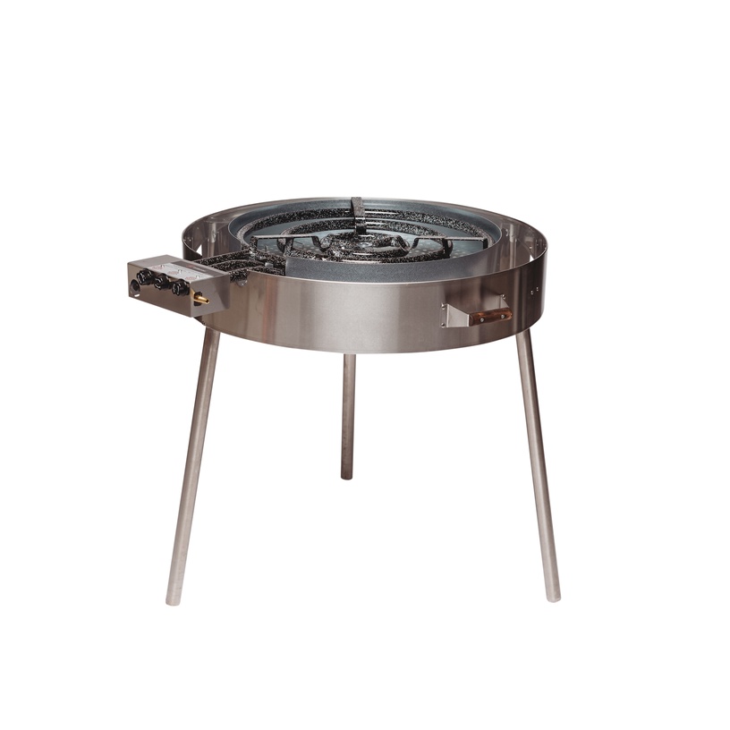 Paella valmistamise grillikomplekt GrillSymbol Pro-960 Inox, 96 cm x 96 cm