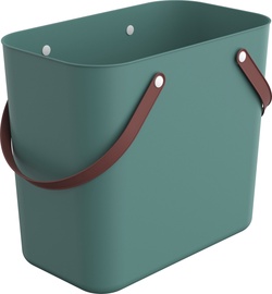 Kandekorv, toidule/esemete hoidmiseks Rotho Albula, 25 l, roheline, 23.5 x 40 x 34 cm