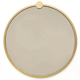 Зеркало Kalune Design A708, 60 cm x 60 cm 552NOS2208, подвесной, золотой (поврежденная упаковка)