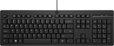 Клавиатура HP 125 Wired Keyboard EN/RU, черный