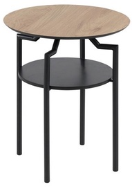 Žurnālgaldiņi Home4you Goldington AC77328, melna/ozola, 450 mm x 450 mm x 550 mm