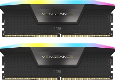 Operatyvioji atmintis (RAM) Corsair Vengeance RGB Black, DDR5, 32 GB, 5200 MHz