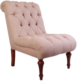 Atzveltnes krēsls Hanah Home San Jose Milky Brown, brūna, 90 cm x 60 cm x 92 cm