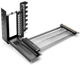 Stovelis Cablemod Vertical PCI-e 4.0 Bracket Riser Card + HDMI + DisplayPort Cable, juoda