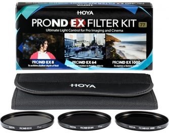 Filtrs Hoya Kit ProND EX, neitrāli pelēks, 62 mm