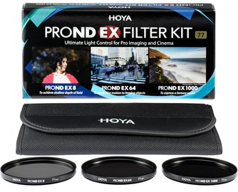 Filtrs Hoya Kit ProND EX, Neitrāli pelēks, 62 mm