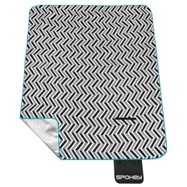 Коврик для кемпинга Spokey Zigzag 941275, белый/черный, 210 x 180 см