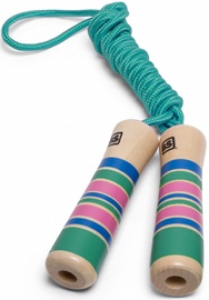 Скакалка BS Toys Jumping Rope, 2000 мм, синий/коричневый/зеленый/розовый