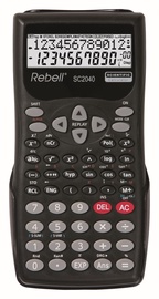 Калькулятор школьный Rebell SC2040, черный