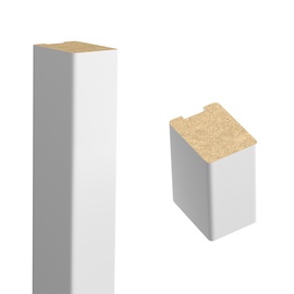 Viimistluselement Foge 546446, valge, 2800 mm x 30 mm, 4 tk