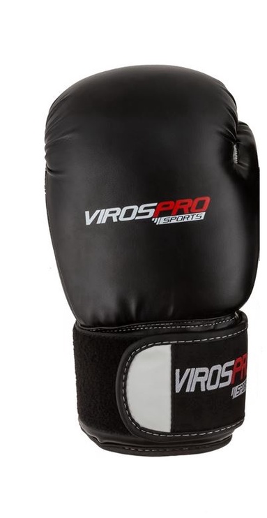 Боксерские перчатки VirosPro Sports SG-1011B, черный, 14 oz