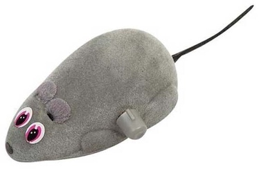 Rotaļlieta kaķim Karlie Flamingo Mouse 501085, pelēka, 6 cm