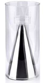 Svečturis Mondex Rita HTRD7470, stikls, Ø 25 cm, caurspīdīga/sudraba