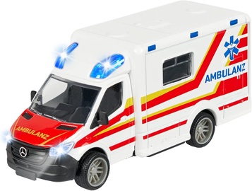 Bērnu rotaļu mašīnīte Majorette Mercedes-Benz Sprinter Ambulance 213712001, balta/sarkana