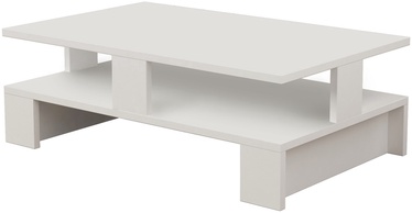 Журнальный столик Kalune Design Mansu, белый, 50 см x 80 см x 27.5 см