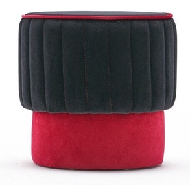 Пуф Hanah Home Rose 825BLC1645, черный/красный, 40 см x 40 см x 40 см