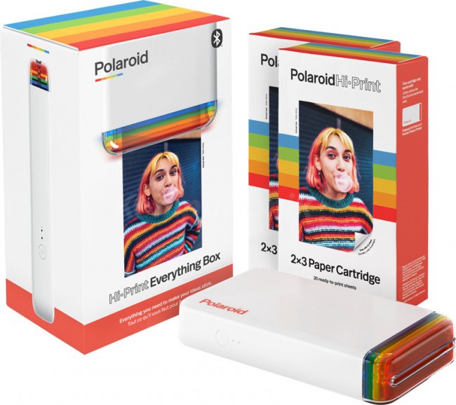 Портативный принтер Polaroid HI-PRINT Pocket Printer E-Box, белый