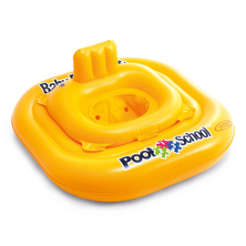 Piepūšamais plosts Intex Baby, dzeltena, 79 cm x 79 cm