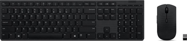 Klaviatūras un peles komplekts Lenovo 4X31K03968 Angļu (US), melna, bezvadu