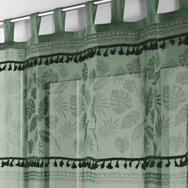 Дневные шторы Douceur Milagreen, зеленый, 140 см x 280 см