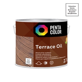 Eļļa terasēm Pentacolor Terrace Oil, 2.7 l