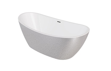 Vann, teisaldatav Besco Ayla Glam, 170 cm x 80 cm x 68 cm, ovaalne