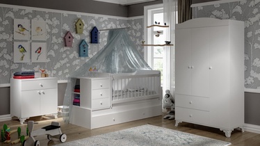 Guļamistabas mēbeļu komplekts Kalune Design Vega, bērnistabu, balta