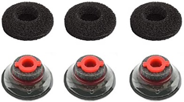 Добавки Poly Ear Tips Kit For Wireless Headset, черный