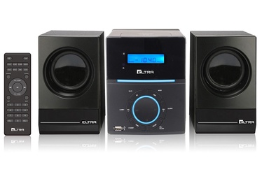 Mūzikas centrs Eltra Hi-Fi Tower Neptun, 10 W, melna