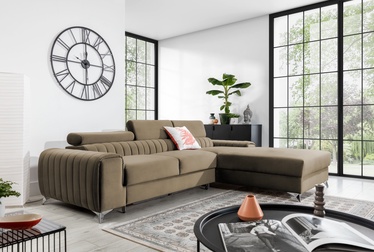 Stūra dīvāns Grayson Nube 20, gaiši brūna, labais, 205 x 278 cm x 92 cm