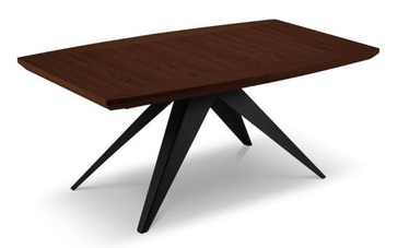 Обеденный стол c удлинением Micadoni Home Meryl, темно коричневый, 200 - 300 см x 100 см x 76 см