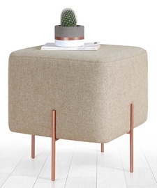 Пуф Hanah Home Copper 60, бежевый, 40 см x 40 см x 42 см
