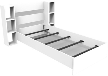Кровать Kalune Design Smart v2, 90 x 190 cm, белый, с решеткой