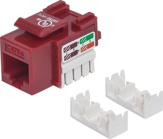 Ühendus Intellinet UTP, Red, Punch-down Cat5e Keystone Jack, valge/punane