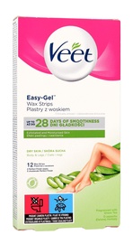 Depilācijas joslas Scholl Easy-Gelwax Dry Skin, 12 gab.