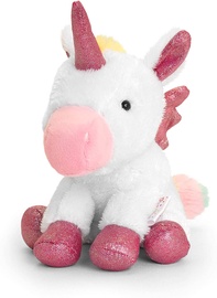 Mīkstā rotaļlieta Keel Toys Pippins Pegasus, balta/rozā, 14 cm