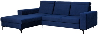Stūra dīvāns Bodzio Sydney TSYNL-P5, tumši zila, kreisais, 195 x 257 x 92 cm