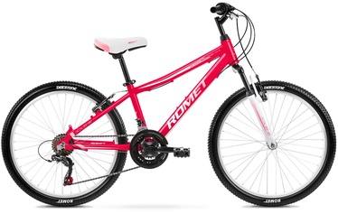 Велосипед Romet 2224607, детские, белый/розовый, 24″
