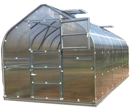 Siltumnīca Klasika Standart, polikarbonāts, 12 x 2.5 m, 4 mm
