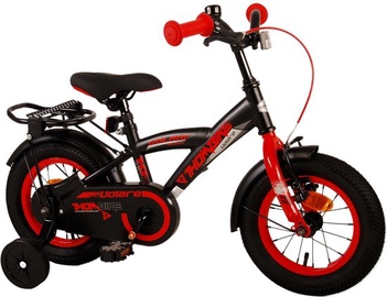 Vaikiškas dviratis, miesto Volare Thombike, juodas/raudonas, 12"