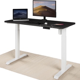 Стол регулируемая высота Desktronic Home One White_Black_SKU_1_SKU_5, белый/черный