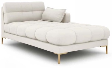 Dīvāns Micadoni Home Mamaia Chaise Longue, gaiši bēša, labais, 185 x 105 cm x 75 cm