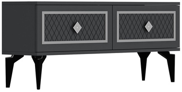 TV galds Kalune Design Arel, sudraba/antracīta, 120 cm x 29.6 cm x 49 cm