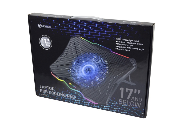 Вентилятор ноутбука Vakoss LF-5846, 40 см x 3 см x 30 см